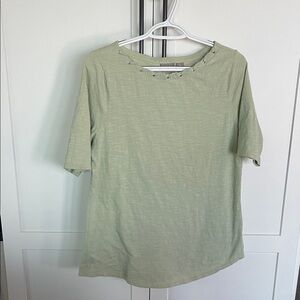 Chico's Sage Green Short Sleeve Top